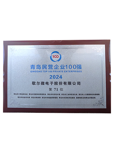 2024年 青島民營企業(yè)100強
